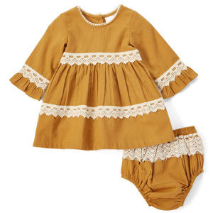 NEW Boho Kids Lace Detail Swing Dress